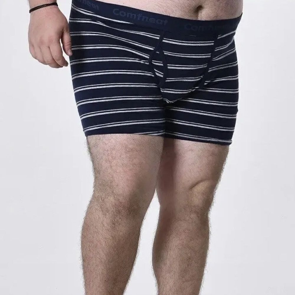Comfneat Men's 5-Pack Big & Tall 7XL Boxer Briefs Cotton Spandex Underwear NEW